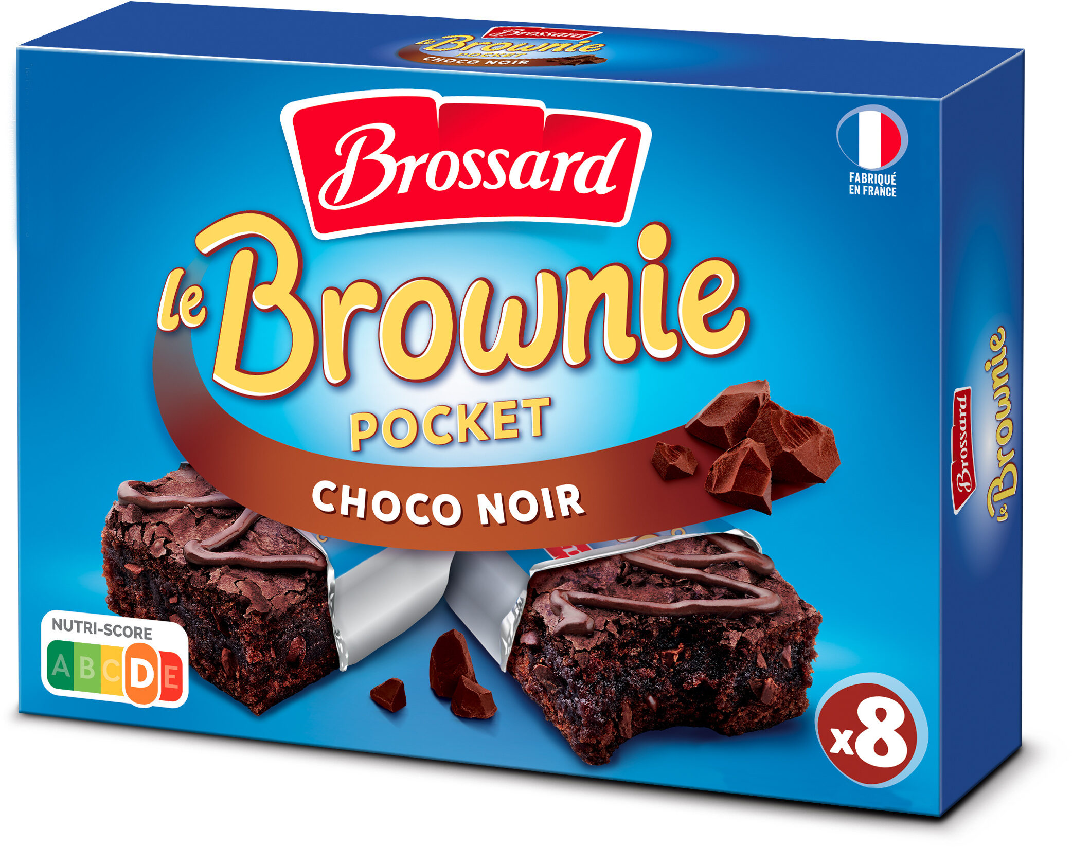 Brossard - mini brownie choco noir x 8 - Product - fr