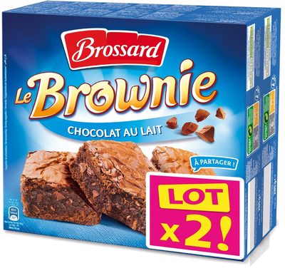 Le Brownie Chocolat au Lait Lot x2 - Product - fr