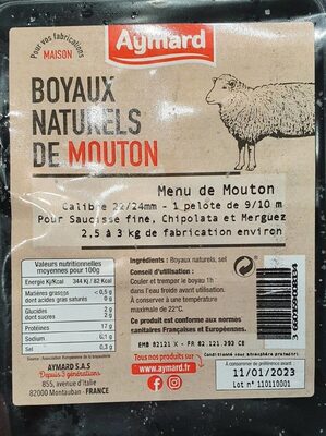 Boyaux naturels de mouton - Product - fr