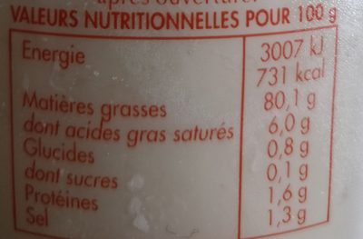 Mayo Maison 500 g Bénédicta - Nutrition facts - fr