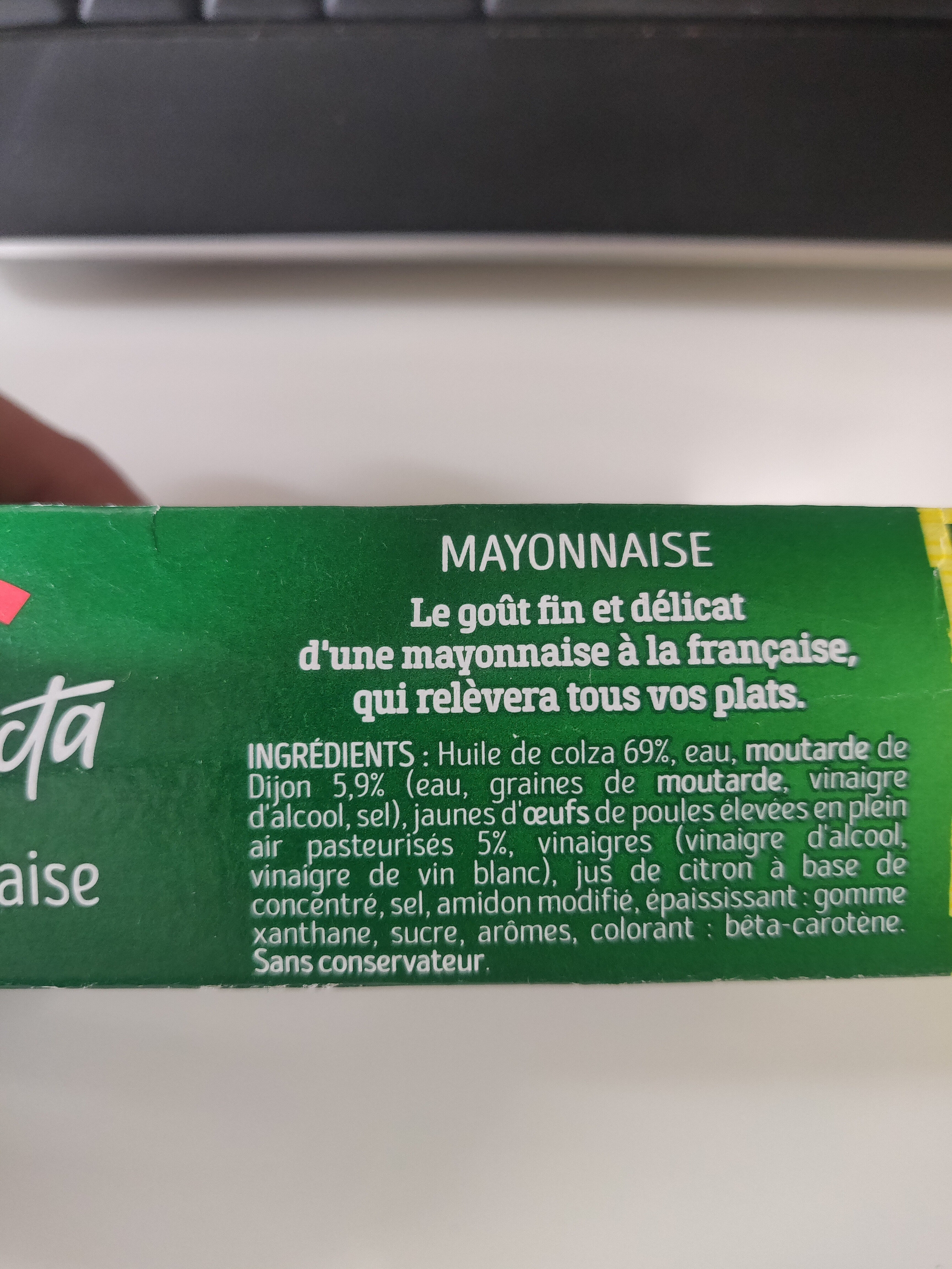 Mayonnaise - Ingrédients