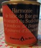 Harmonie de  bloc de foie gras de canard du sud ouest au jambon de bayonne et piment d'espelette. - Product