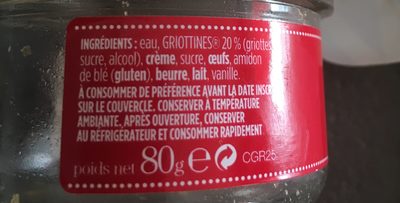 Clafoutis aux griottines - Ingredients - fr