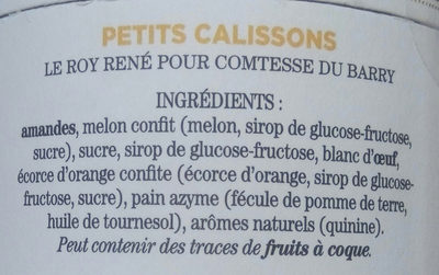 Petits calissons - Ingredients - fr