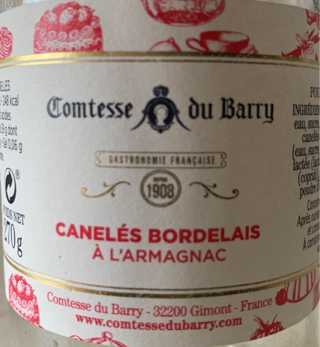 Canelés bordelais à l'armagnac - Produit