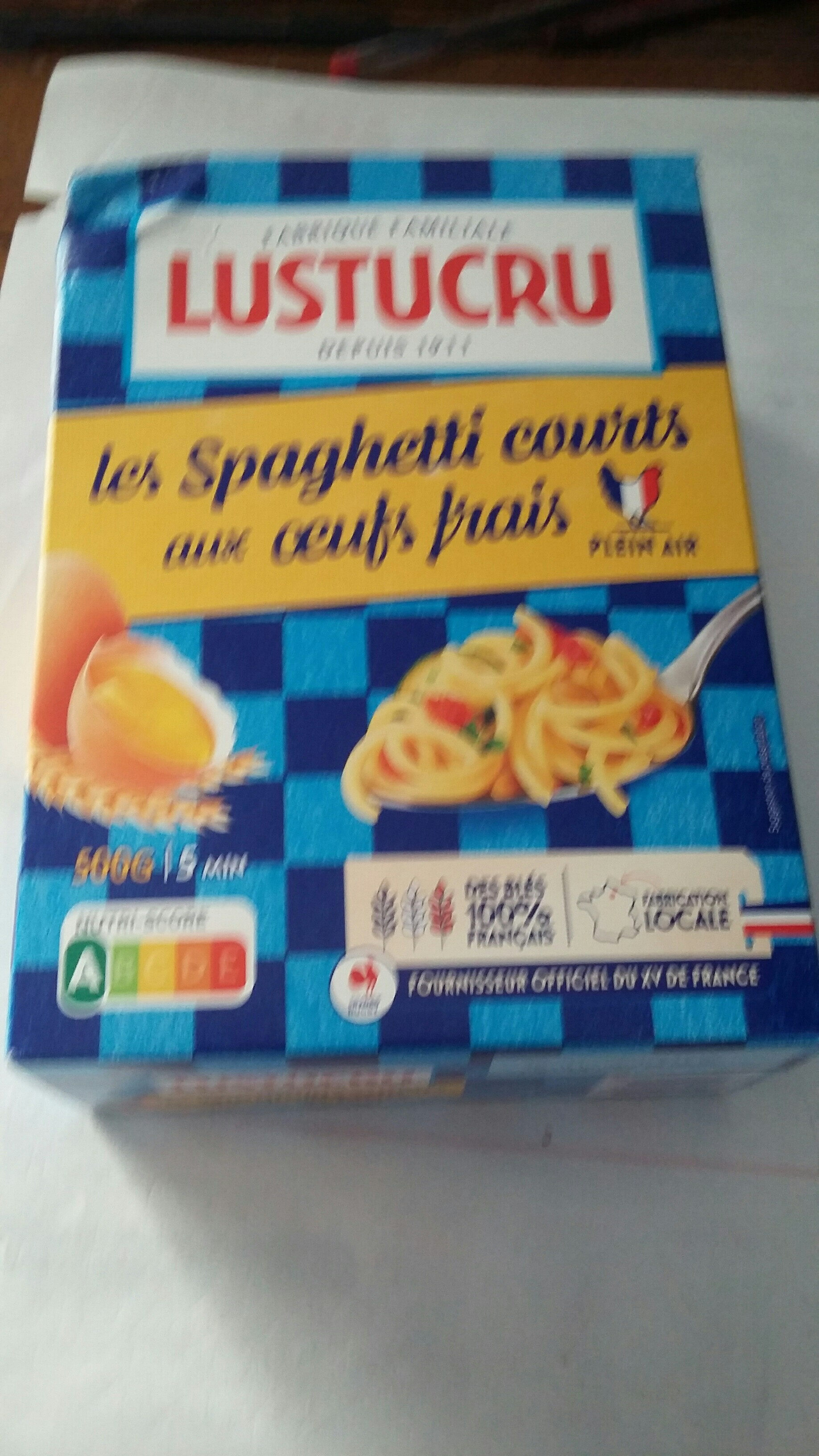 les Spaghetti courts aux oeufs frais - Produit