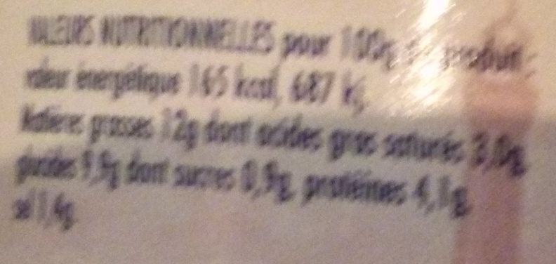 Sauce rouille aux crevettes - Nutrition facts - fr