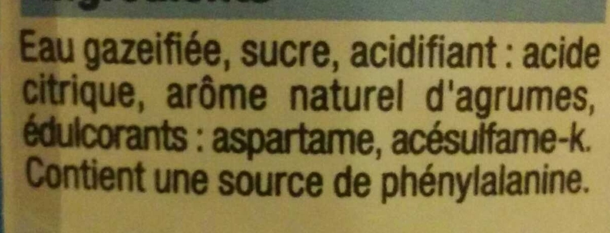 Limonade - Ingredients - fr