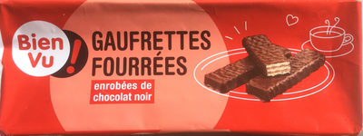 Gaufrettes fourrées enrobées de chocolat noir - Produkt - fr