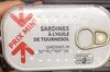 Sardines a l’huile de tournesol - Produit