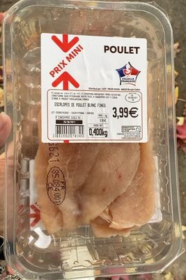 Escalope de poulet blanc fines - Product - fr