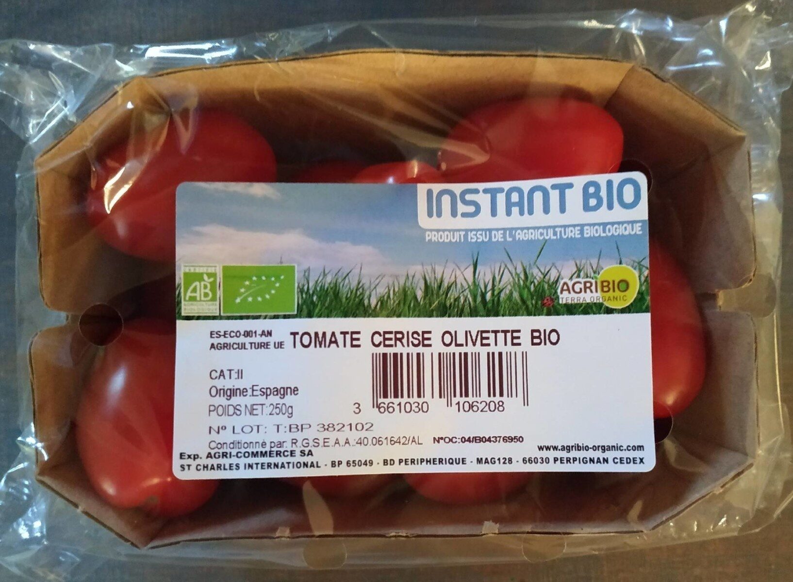 Tomates Cerise Olivette Bio - Product - fr