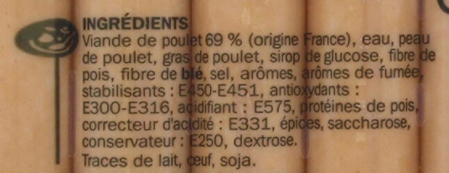 Délices de Volaille - Ingredientes - fr