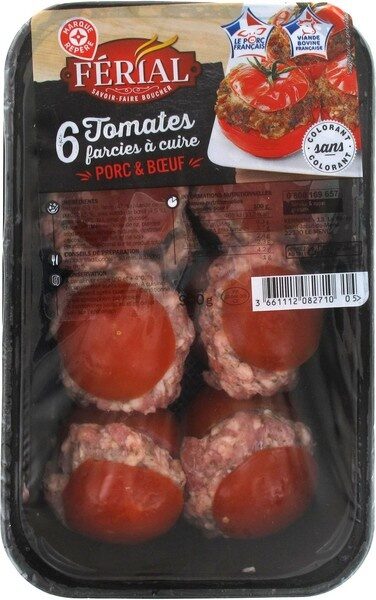 Tomates farcies x 6 - Produit