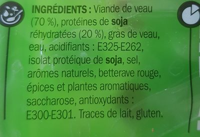Boulette veau x12 - Ingredients