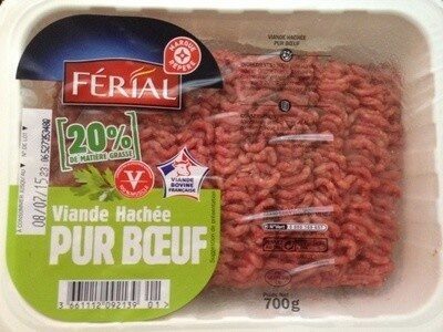 Viande Hachée Pur Bœuf (20% MG) - Product - fr