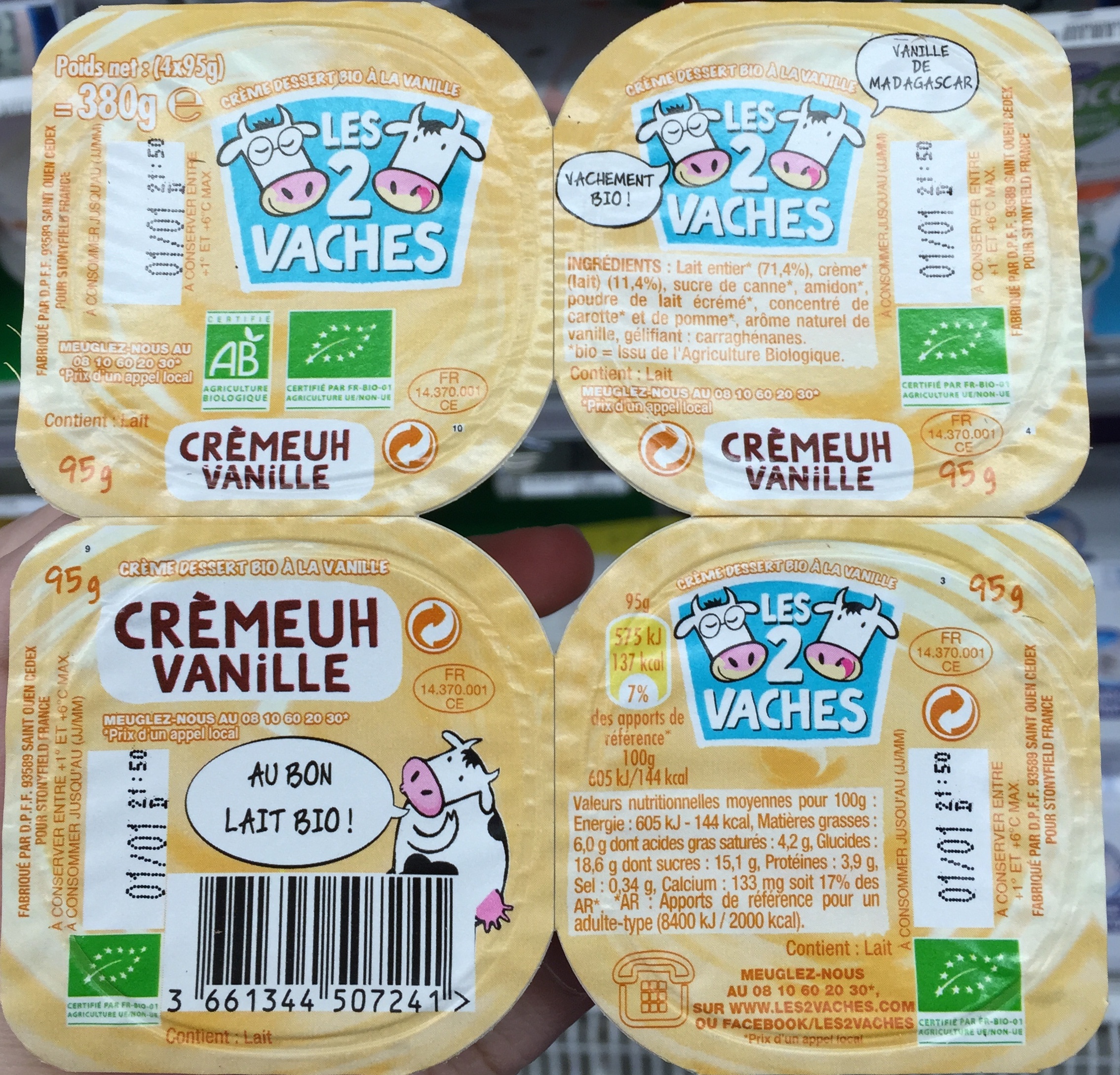 Crèmeuh Vanille - Product - fr