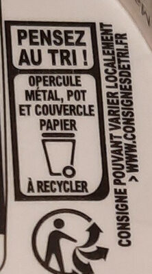 Skyr bio nature - Istruzioni per il riciclaggio e/o informazioni sull'imballaggio - fr