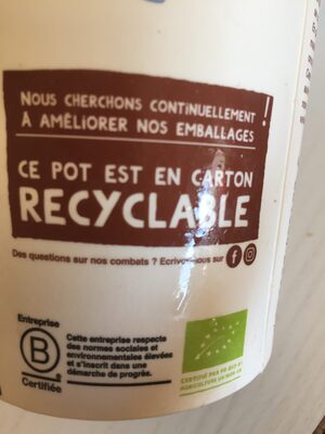 Skyr bio vanille - Instrucciones de reciclaje y/o información de embalaje - fr
