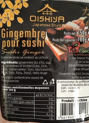 Gingembre pour sushi - Product - fr