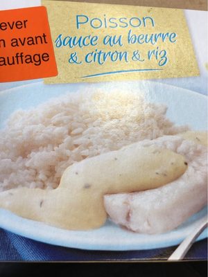 Poisson Sauce Au Beurre Et Citron Et Riz - Produit