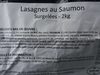 Lasagnes au saumon - Produit