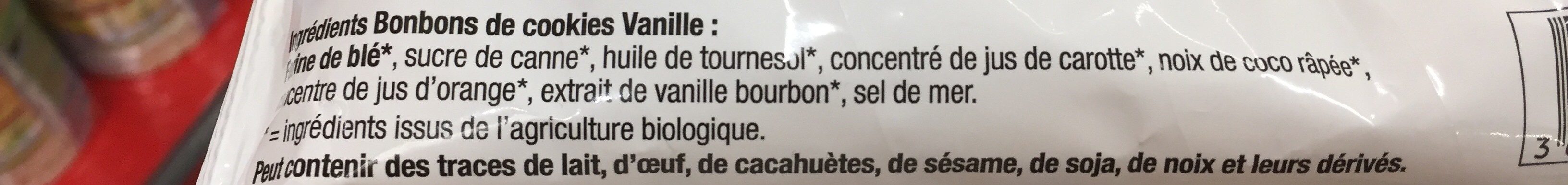 Bonbon de Cookie Vanille - Ingredients - fr
