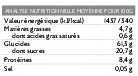 Muesli Croustillant Pomme-cannelle - Tableau nutritionnel