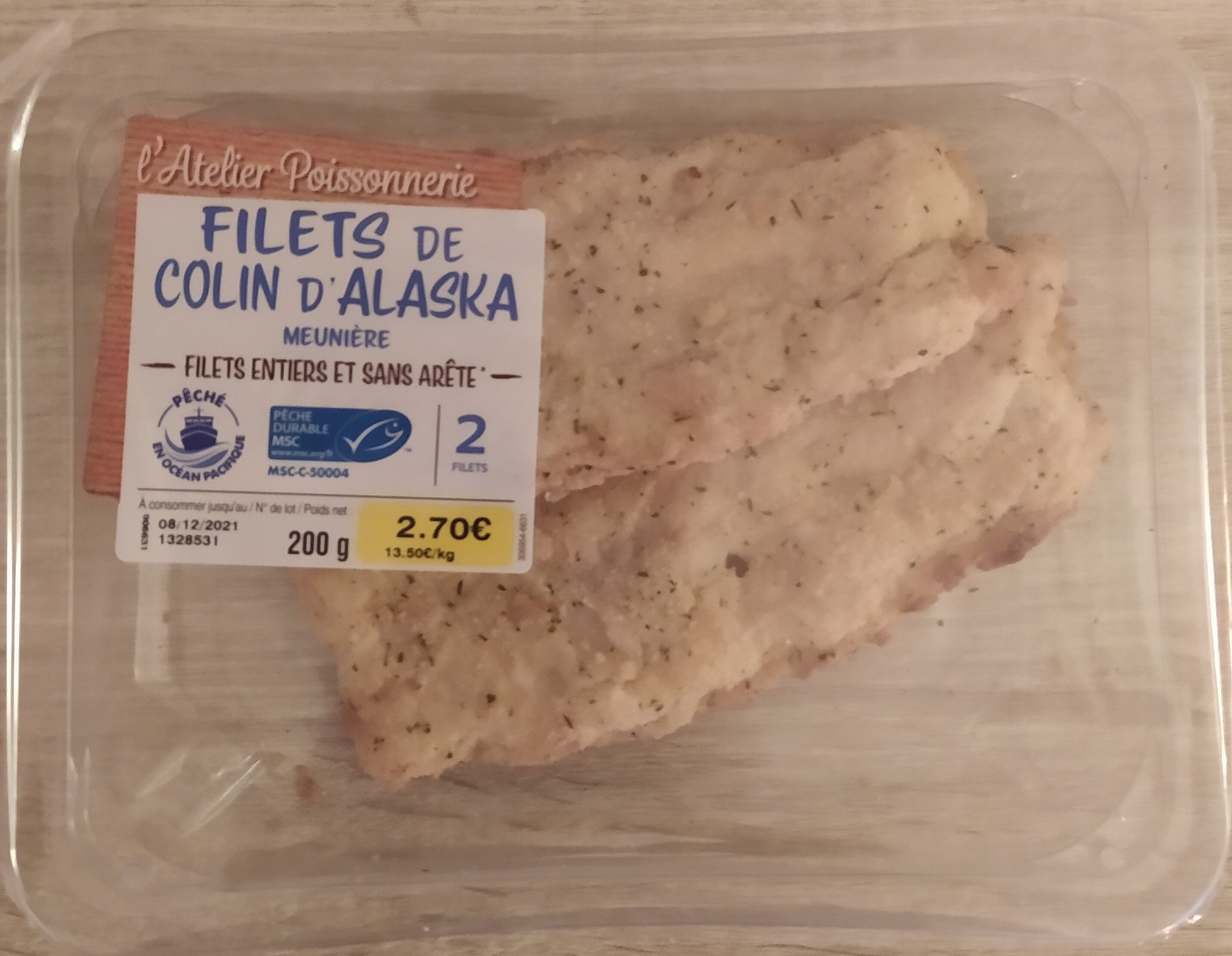 Filets de colin d'alaska - Produit