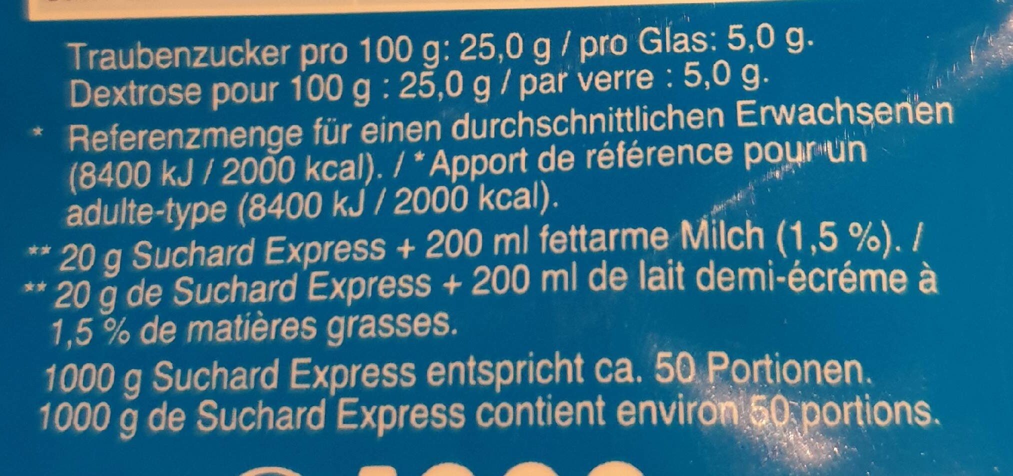 Suchard express - Ingredients - fr