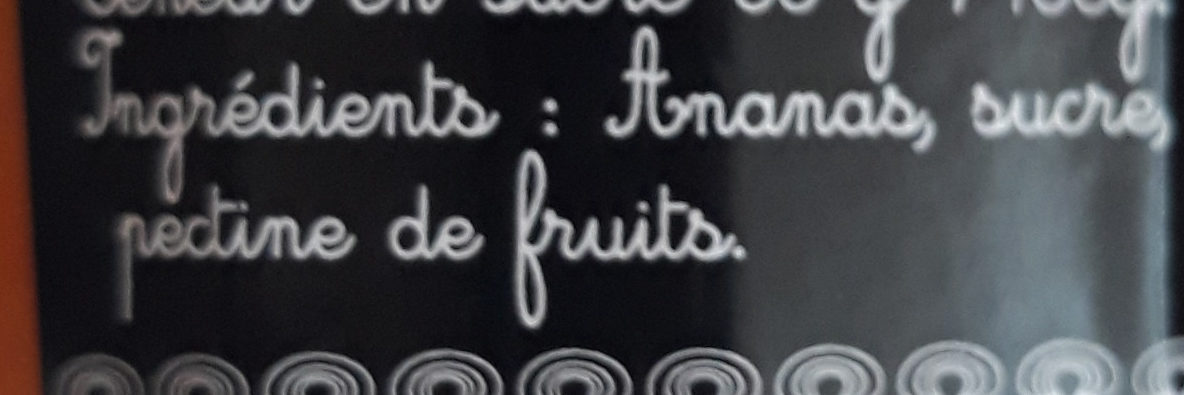 Confiture extra ananas - Ingredients - fr