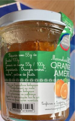 Marmelade bio, orange amère - Product - fr