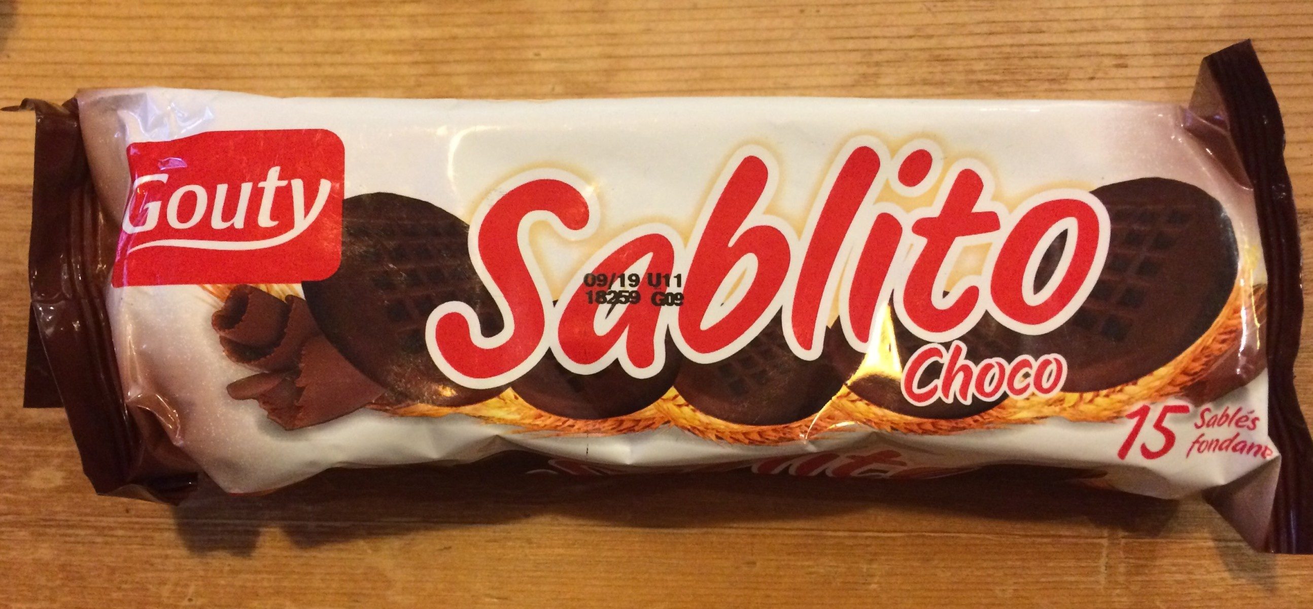Sablito Chocolat - Gouty - 82 G - Produit