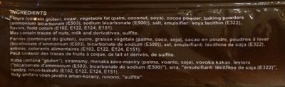 Sablito Chocolat - Gouty - 82 G - Ingrédients
