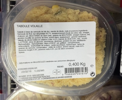 Taboulé volaille - Produkt - fr