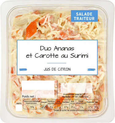 Salade Duo Ananas Carottes et Surimi - Produit