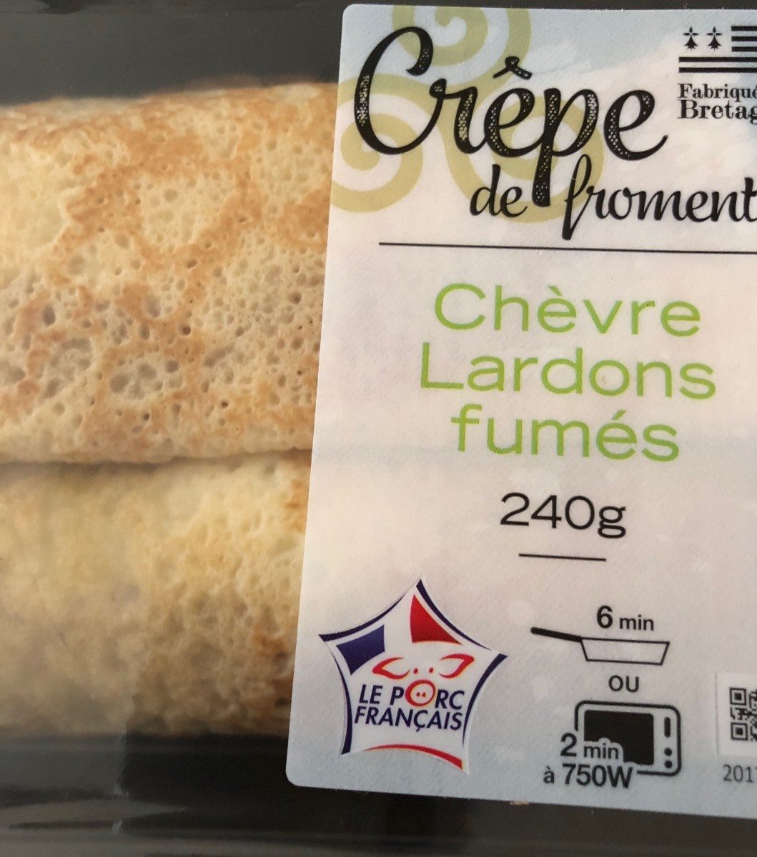 Crepe de froment chèvre lardons fumés - Produkt - fr