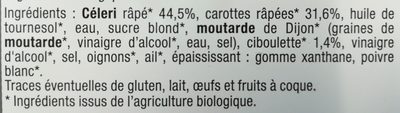 DUO CAROTTE ET CÉLERI - Ingredients - fr