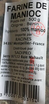 Farine de manioc - Produit