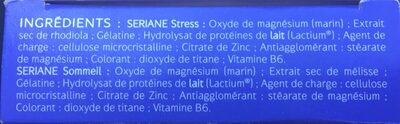 Naturactive Seriane Stress & Sommeil - Ingredients - fr