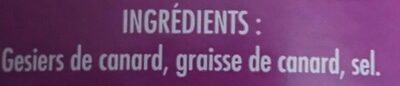 6 gesiers de canard confits - Ingredients - fr