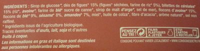 Barre céréalières - FIGUES - SESAME - AMANDES - Ingredients - fr