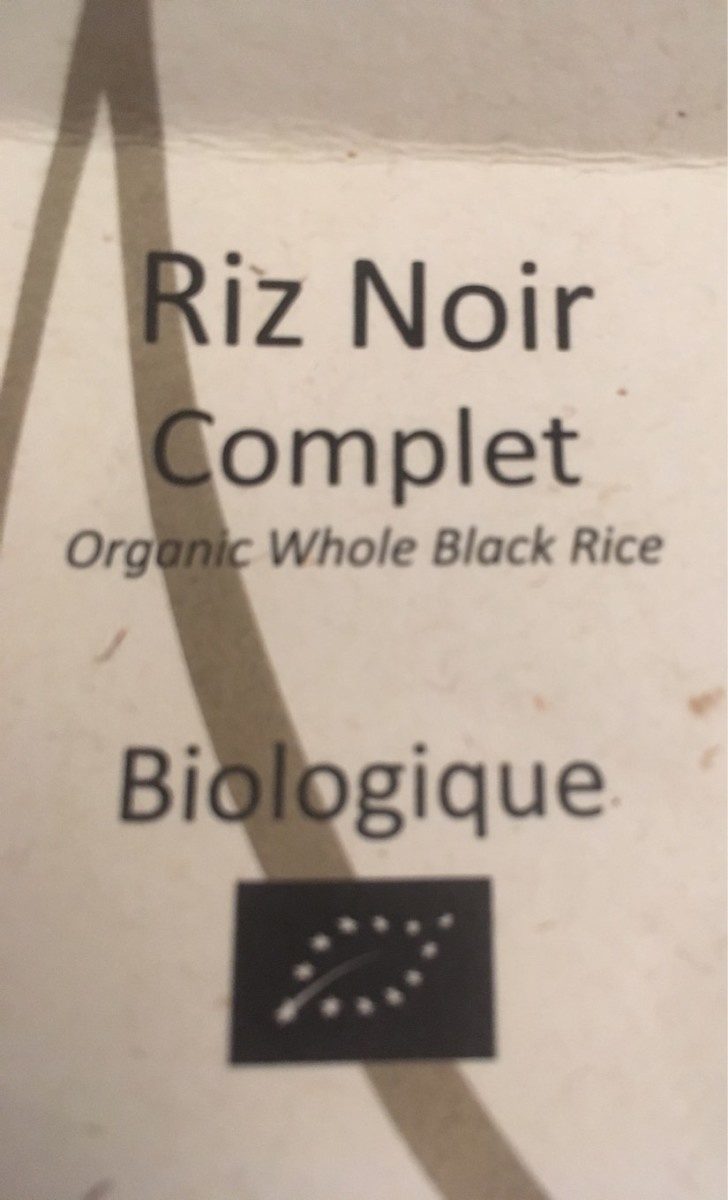 Riz noir complet biologique - Product - fr