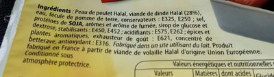 El Saada Mini Saucisses Orientales Halal 400g - Ingrédients