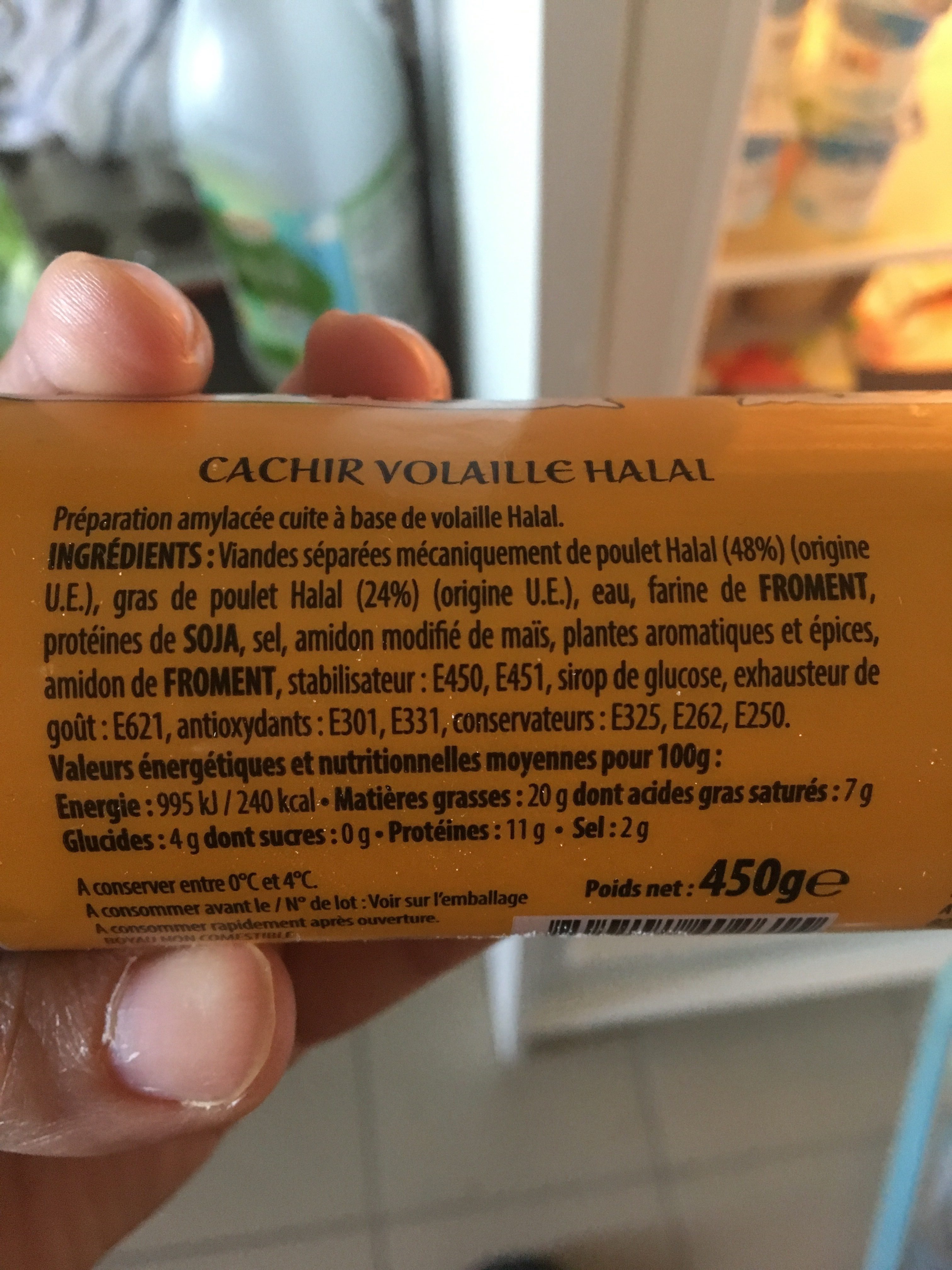 Saucisses Hallal - Ingrédients