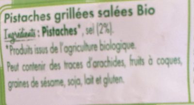Pistaches grillées salées - Ingredients - fr