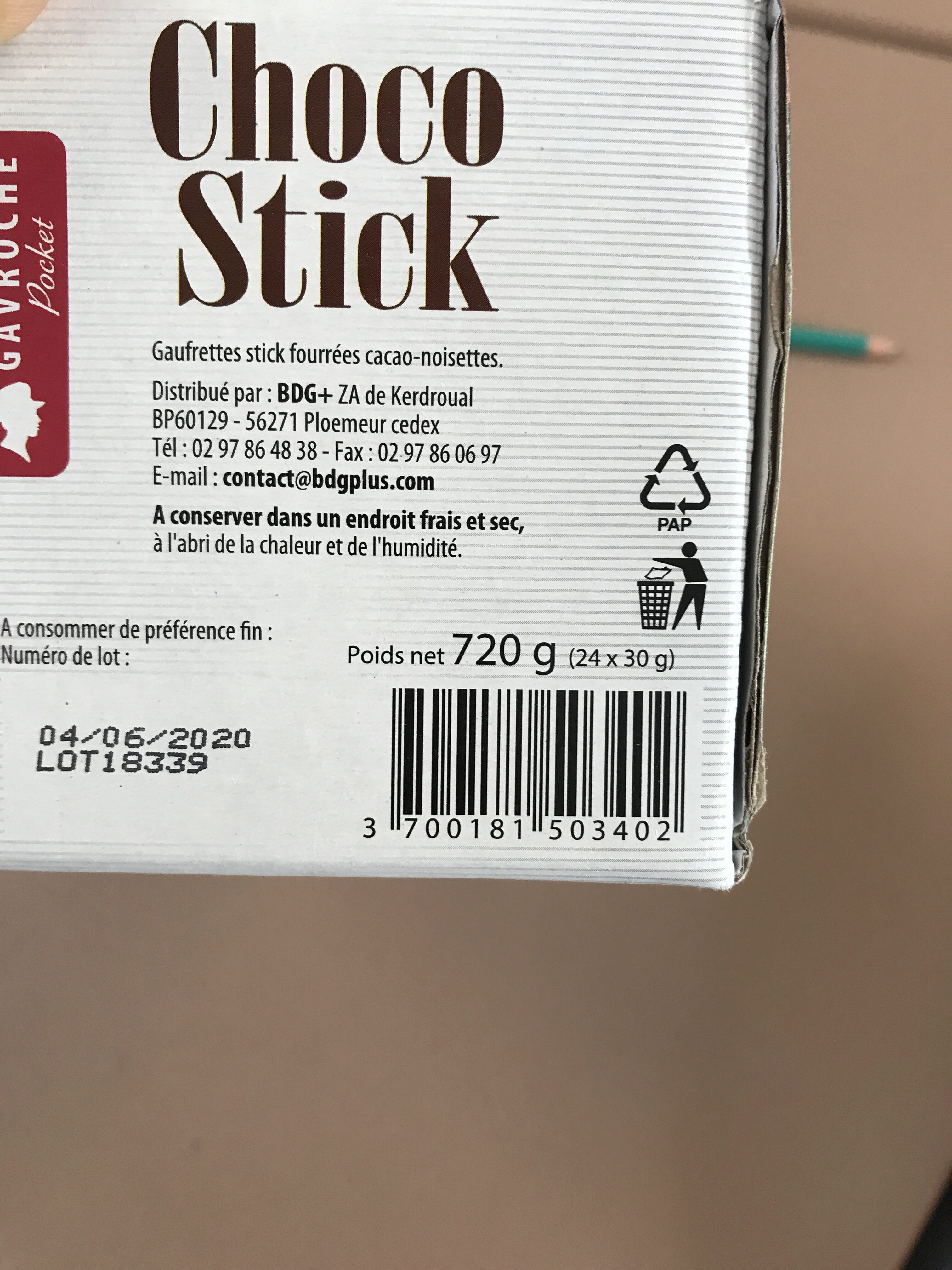 Choco Stick - Produkt - fr