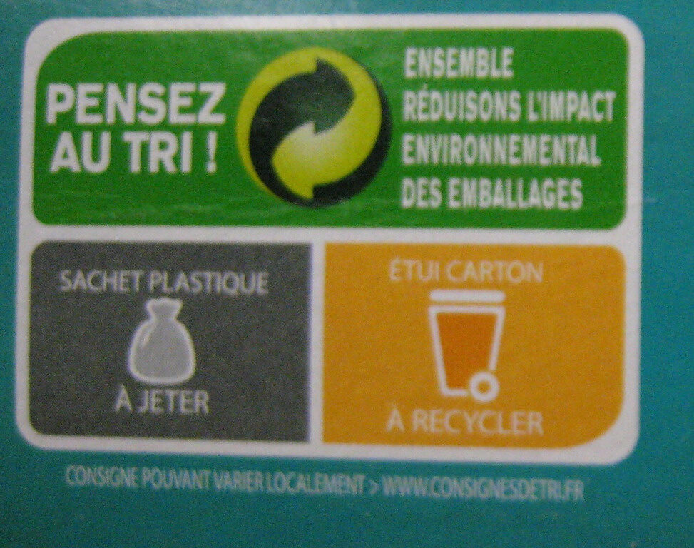 Riz Basmati - Instruction de recyclage et/ou informations d'emballage