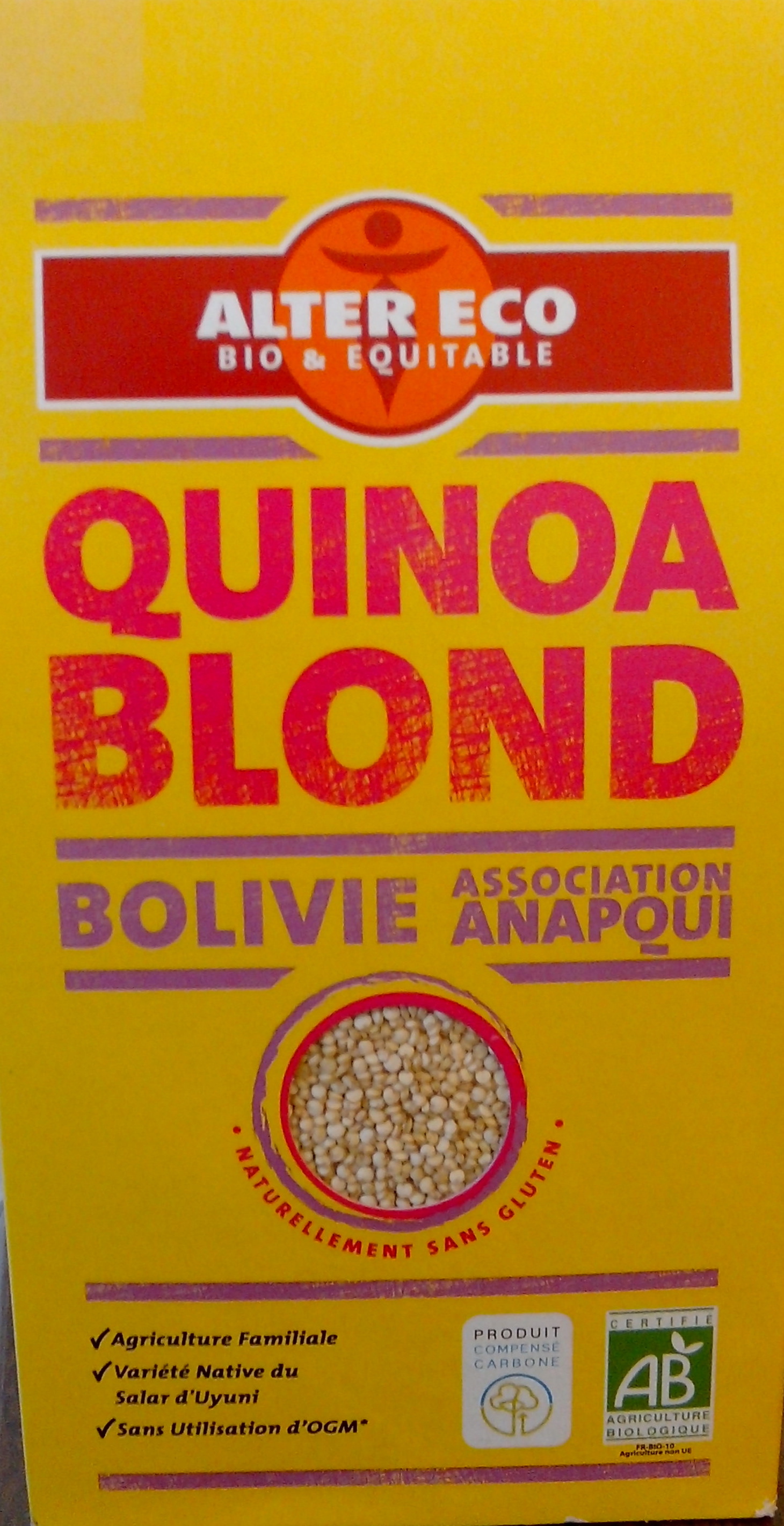 Quinoa blond bio - Produit
