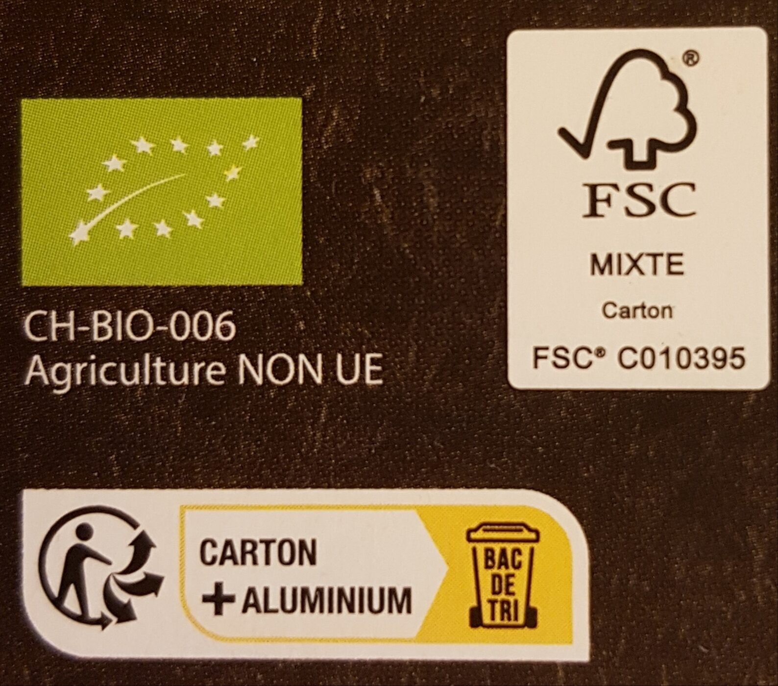 Chocolat noir Pérou 90% - Recycling instructions and/or packaging information - fr